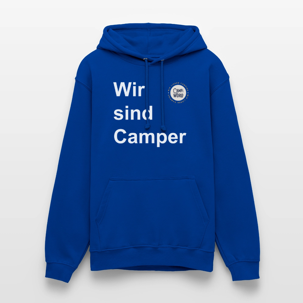 Unisex Hoodie "Wir sind Camper" - Royalblau