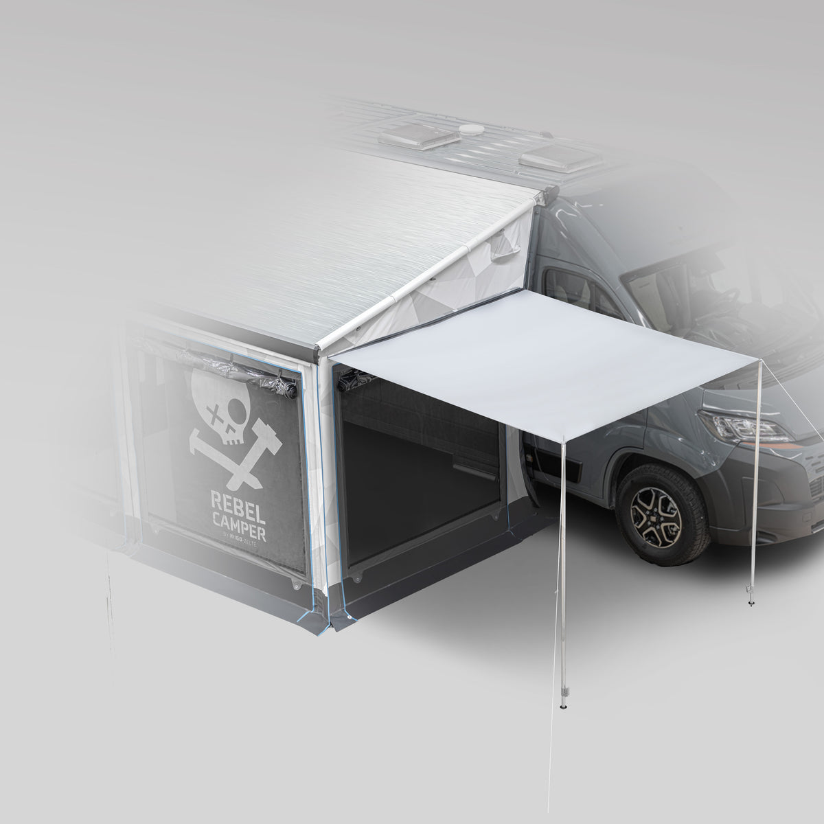 Rebelcamper VIBE Sunroof Side – Original Herstellerbild, aufgebaut