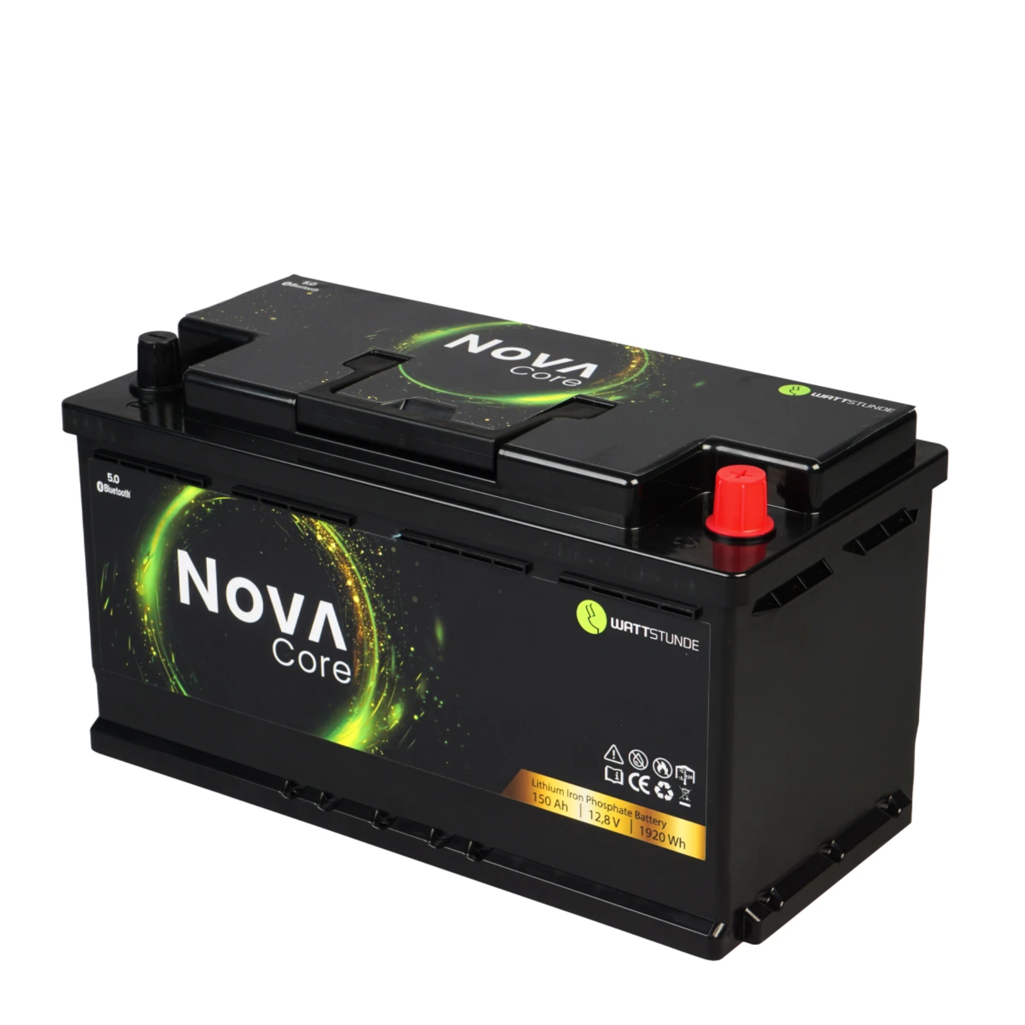 Wattstunde Nova Core 150 Ah Lithiumbatterie – mit Bluetooth / BMS / Heizung & Einbau