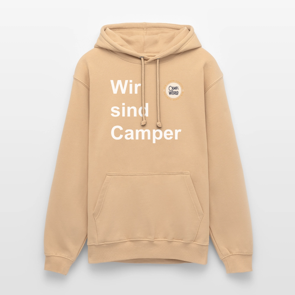 Unisex Hoodie "Wir sind Camper" - Pfirsich