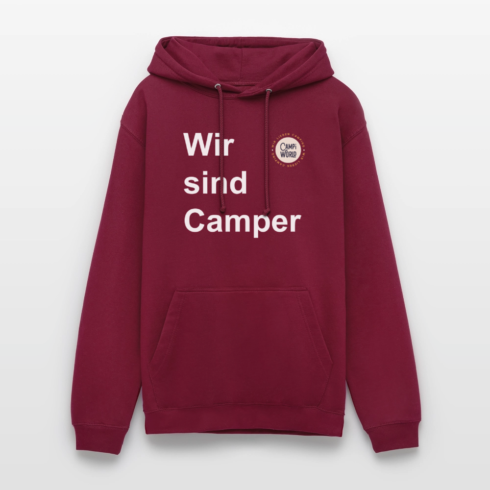 Unisex Hoodie "Wir sind Camper" - Bordeaux