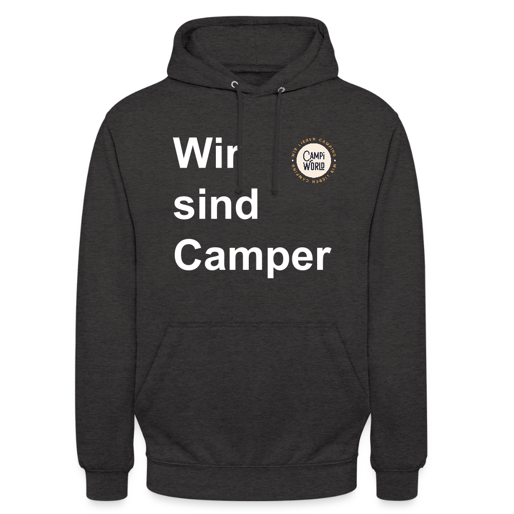 Unisex Hoodie "Wir sind Camper" - Anthrazit