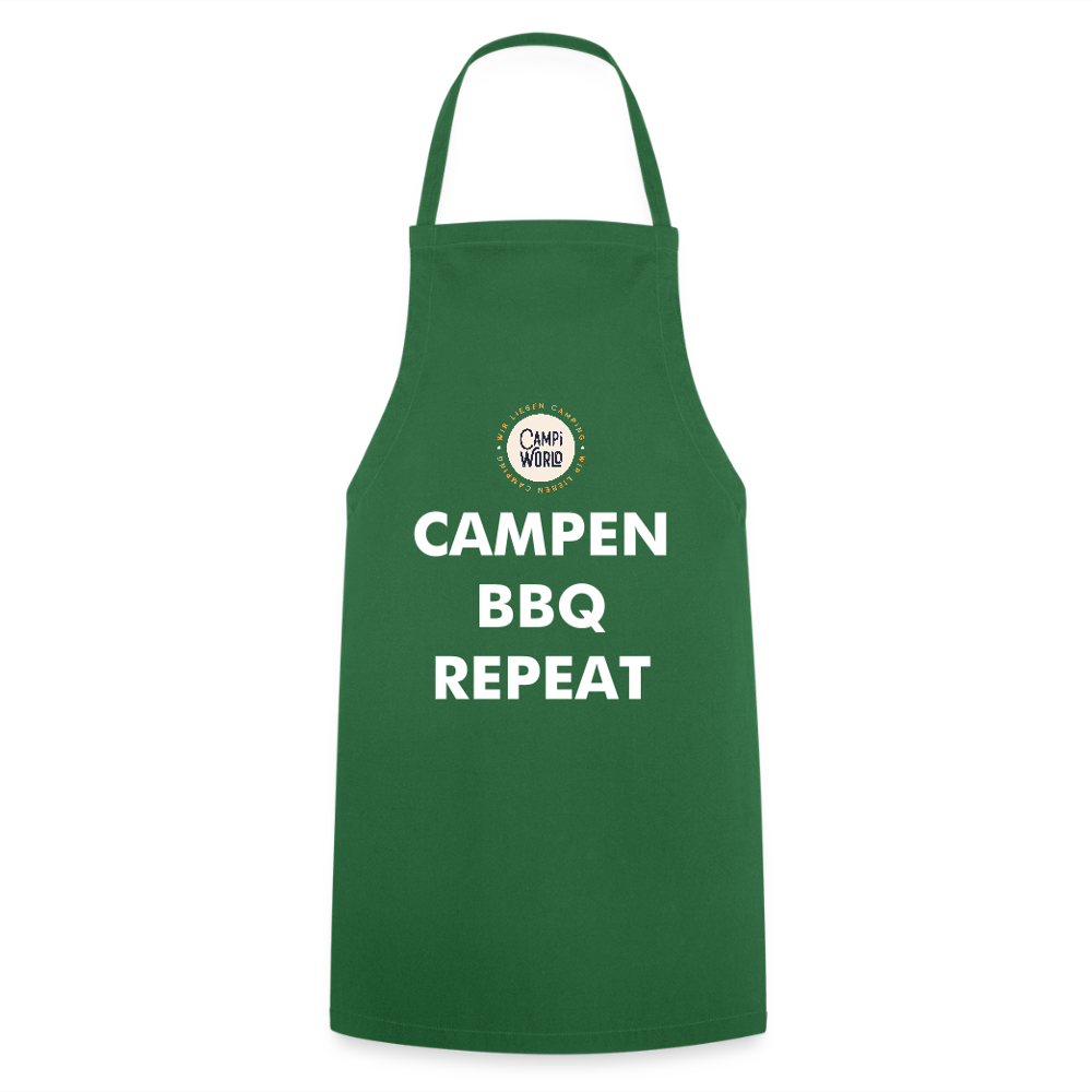 Kochschürze „Campen BBQ Repeat“ - Grün