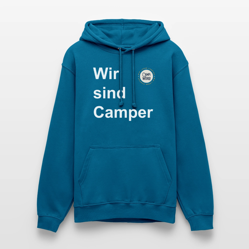 Unisex Hoodie "Wir sind Camper" - Tiefseeblau 