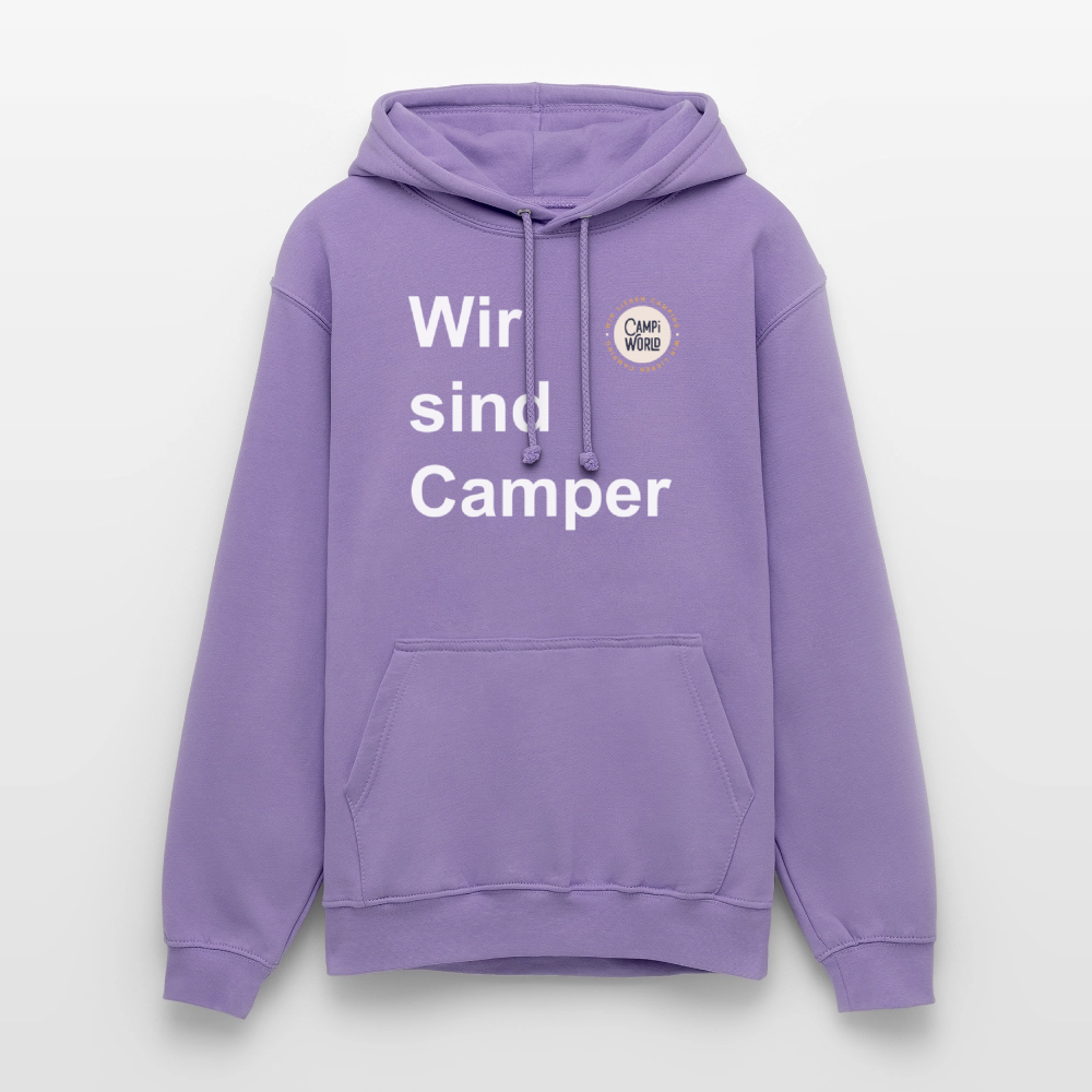 Unisex Hoodie "Wir sind Camper" - Lavendel