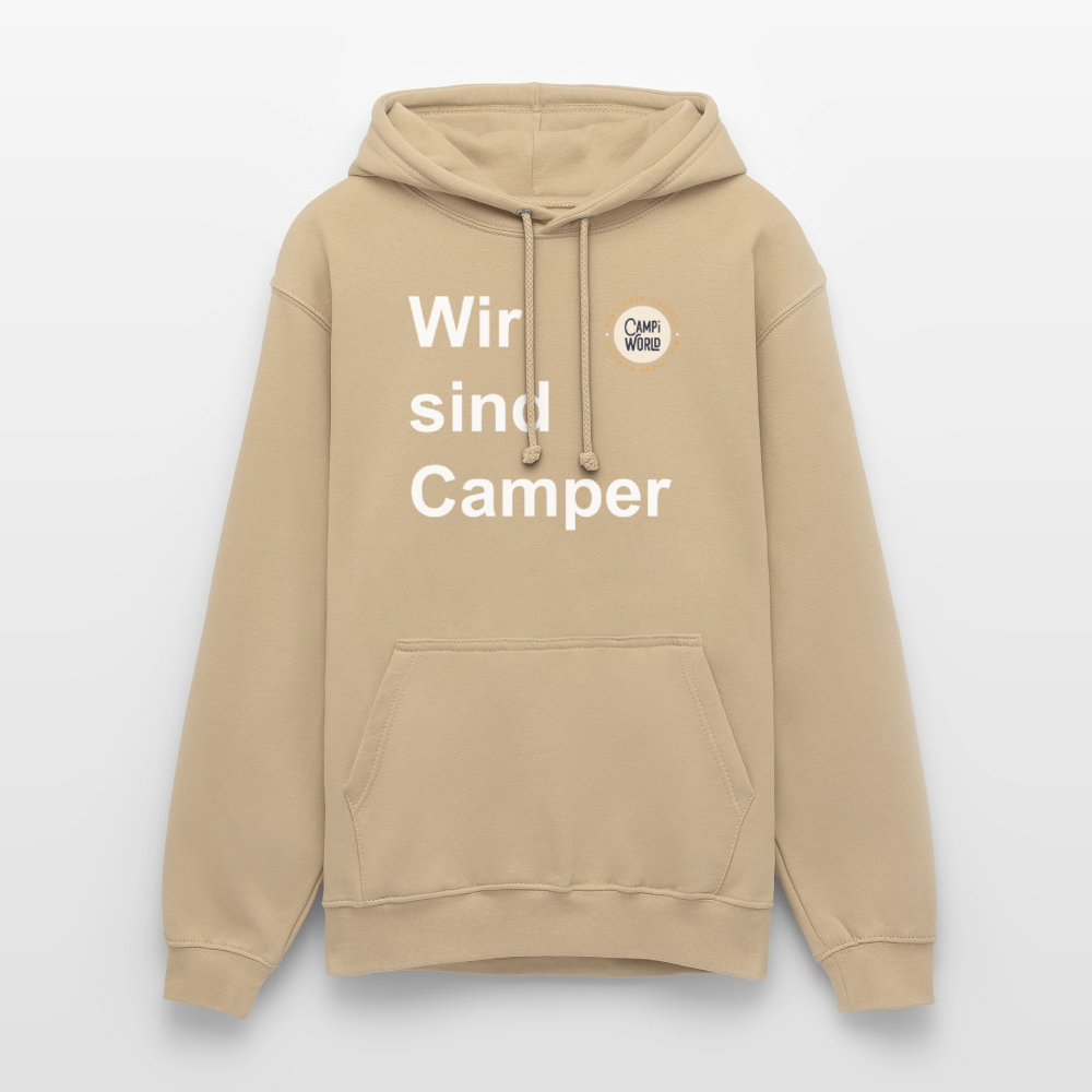 Unisex Hoodie "Wir sind Camper" - Beige