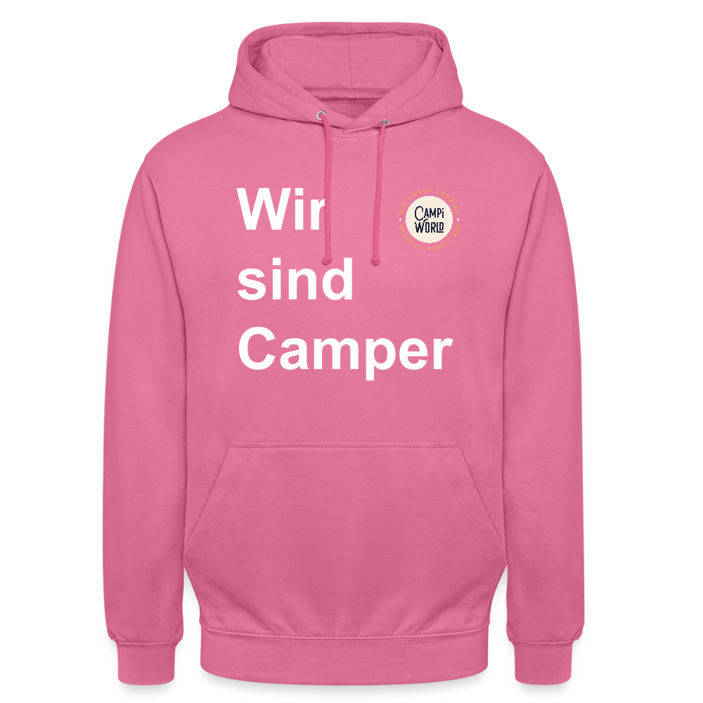 Unisex Hoodie "Wir sind Camper" - Pink