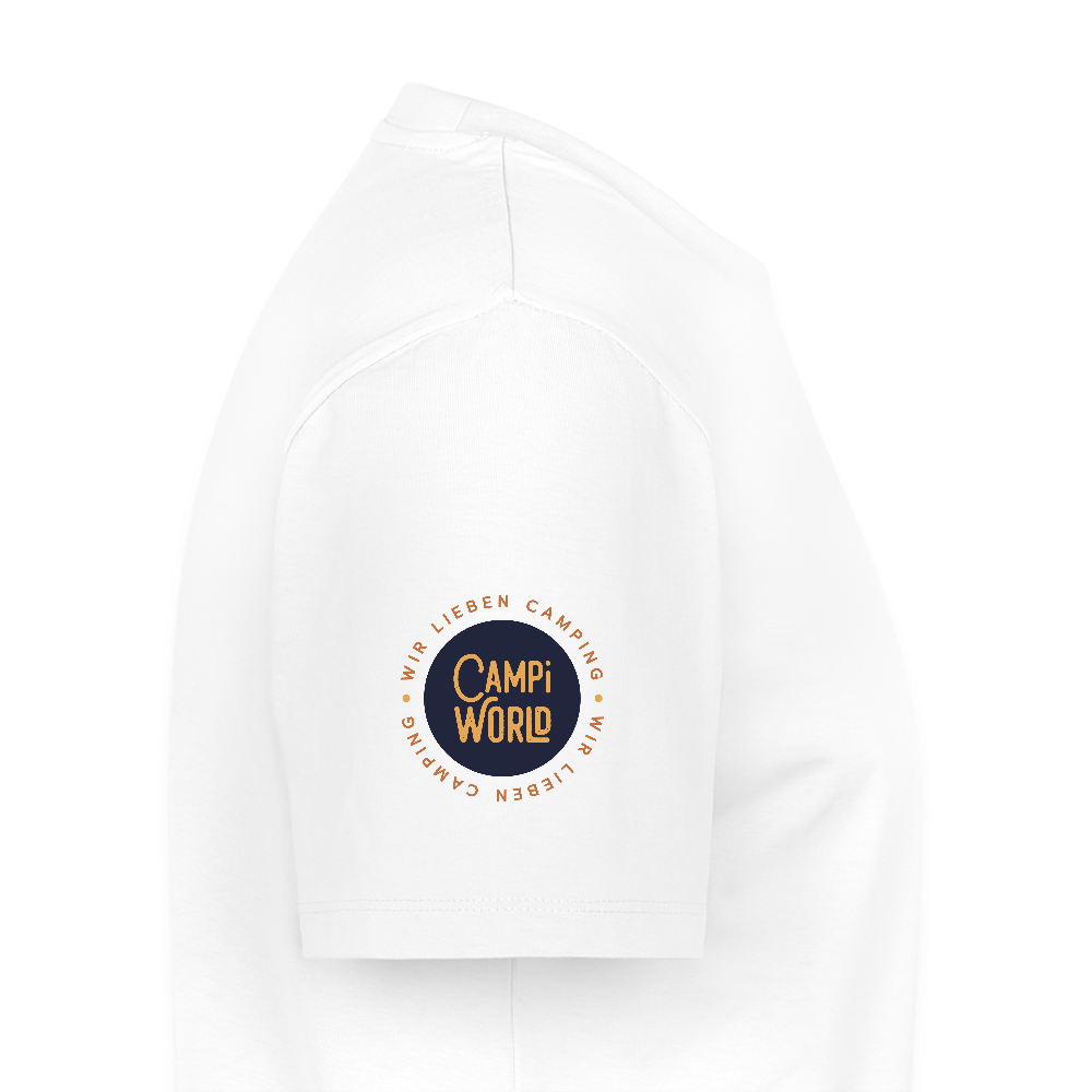 Männer Premium T-Shirt „Eat Sleep Camp Repeat“ - Weiß