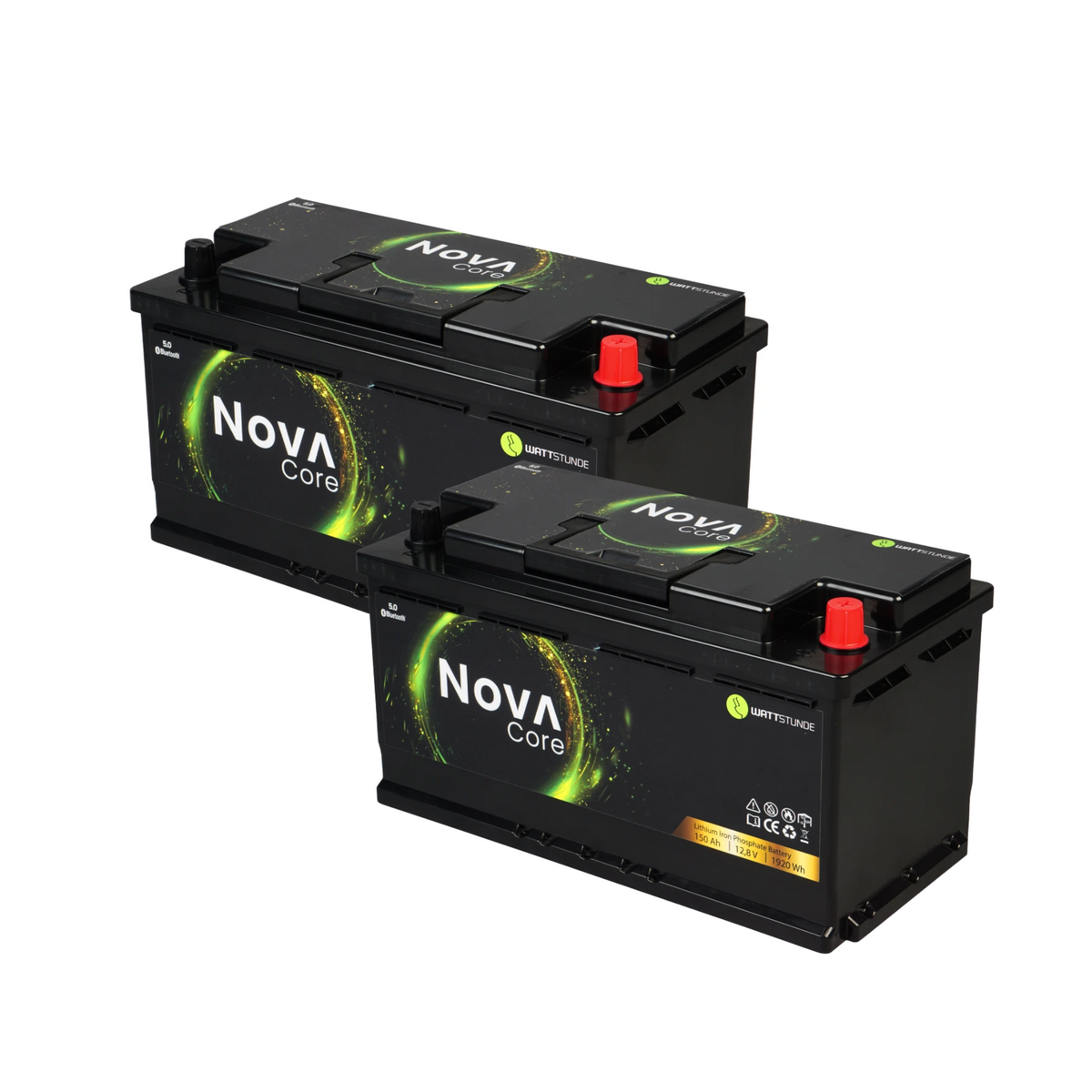 2 Wattstunde NOVA Core 150 Ah Lithiumbatterien, 300 Ah Gesamt