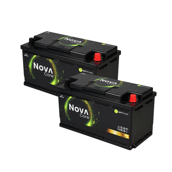 2 × Wattstunde NOVA Core 150 Ah – 300 Ah LiFePO4 inkl. Einbau