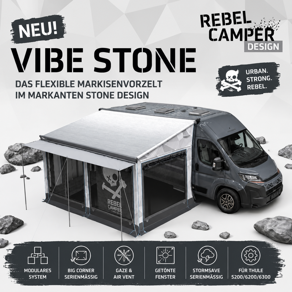 WIGO REBELCAMPER MARKISENVORZELT VIBE STONE