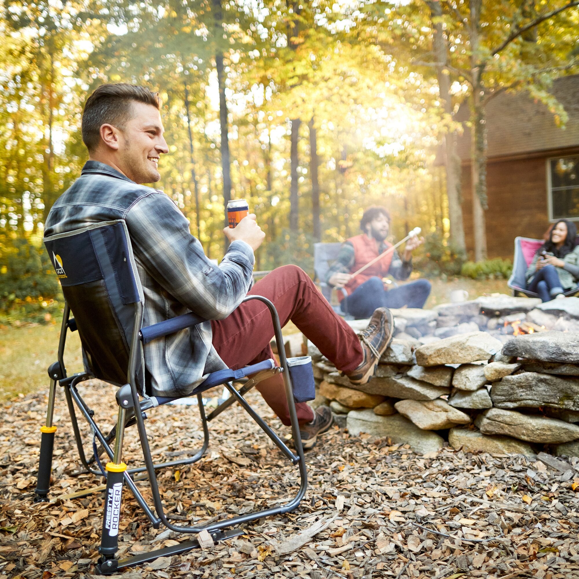 Schaukelstuhl Freestyle Rocker™ blau