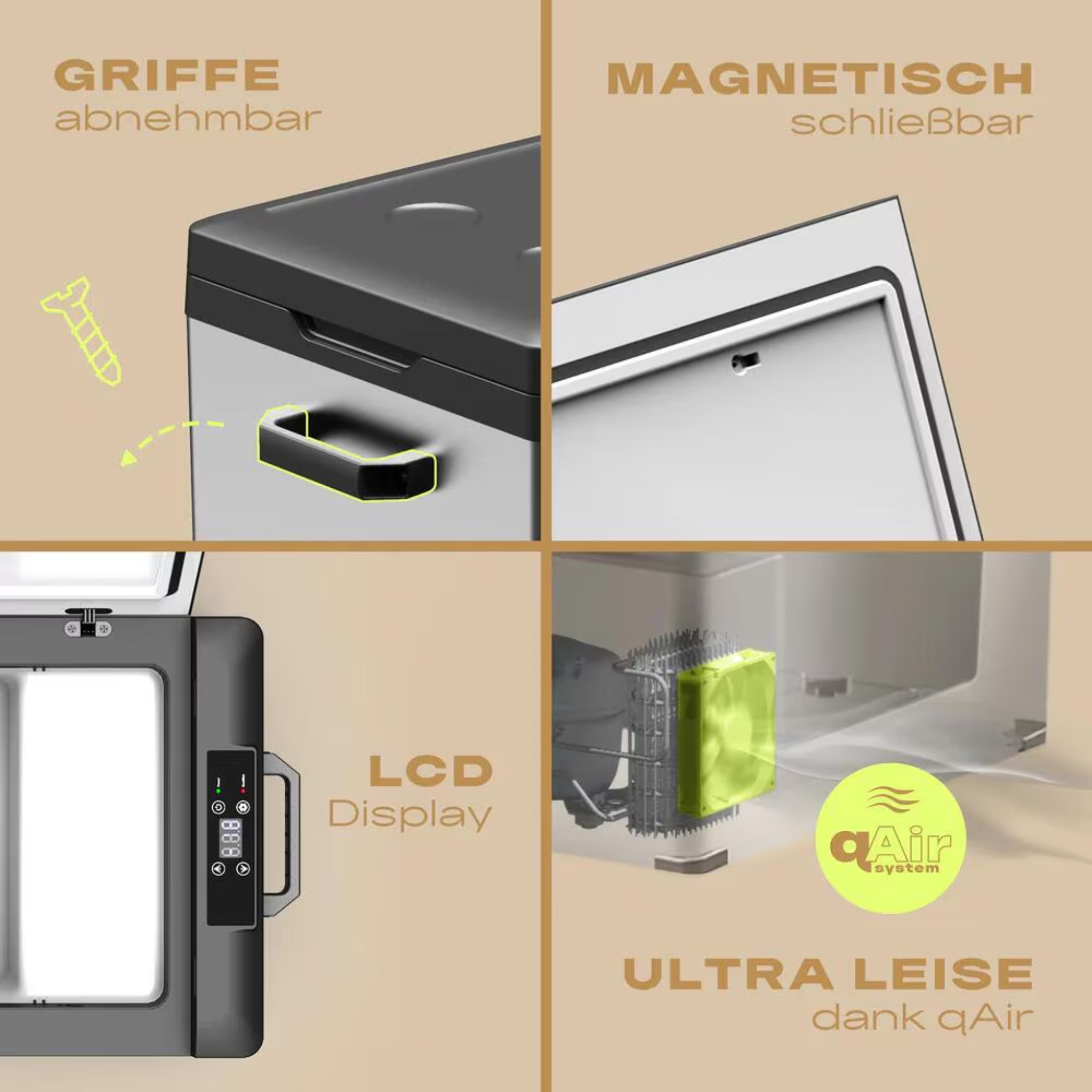 Plug-in Festivals IceCube Kompressor-Kühlbox, 12/24/230V