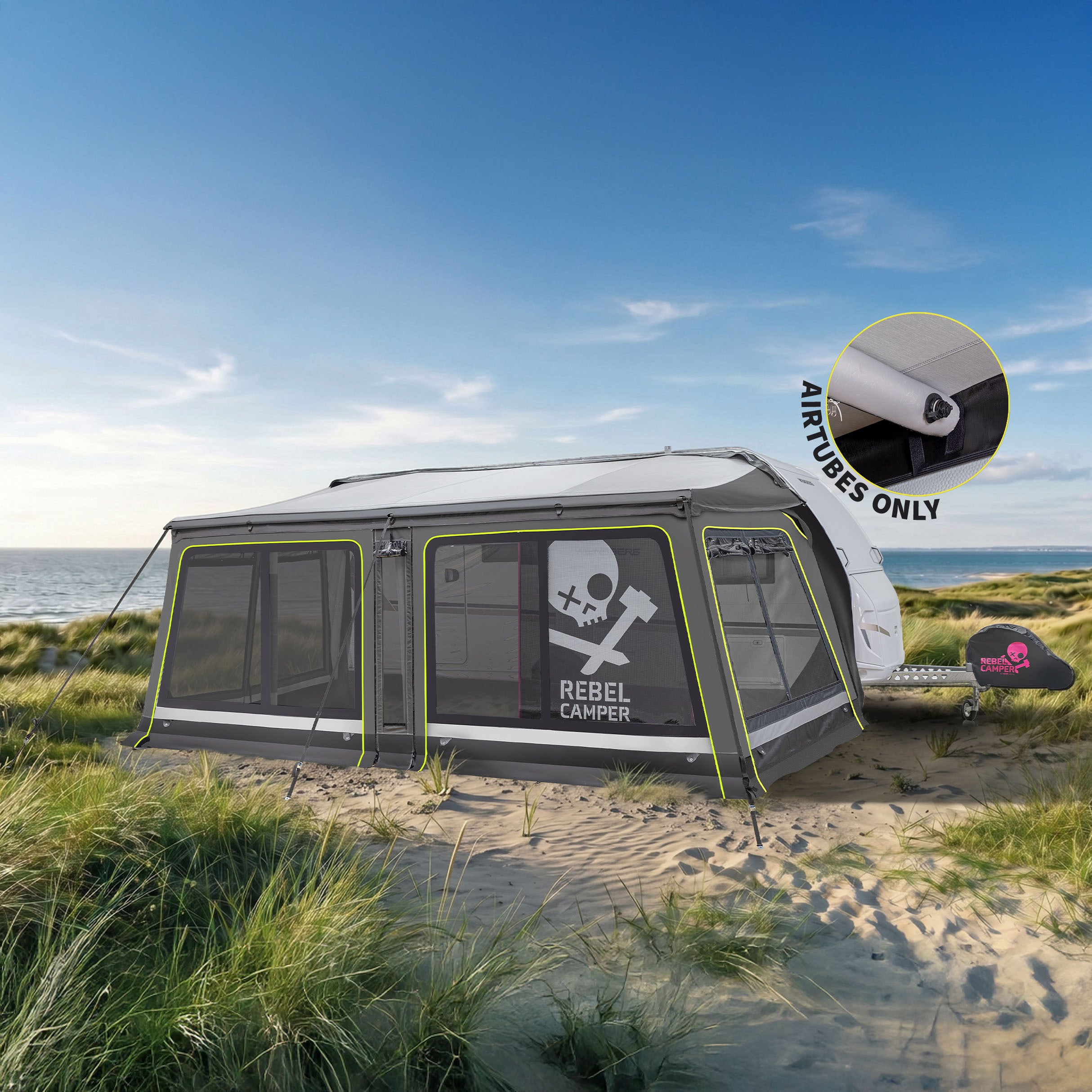 WIGO REBELCAMPER ROLLI PLUS ZERO AIR LIME