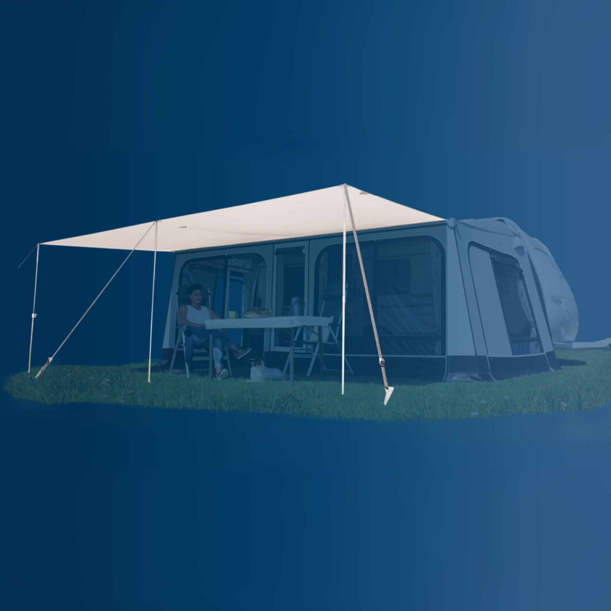 ROLLI PLUS SUNROOF – Mehr Schatten & Schutz für deine Markise – Campiworld Shop