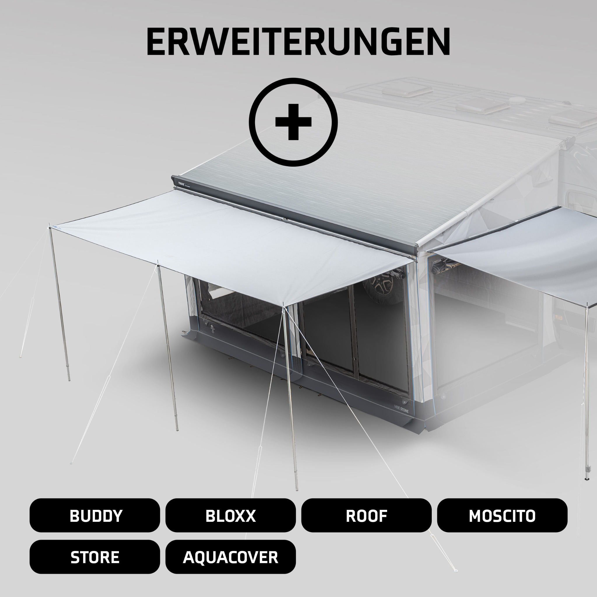 WIGO REBELCAMPER MARKISENVORZELT VIBE STONE