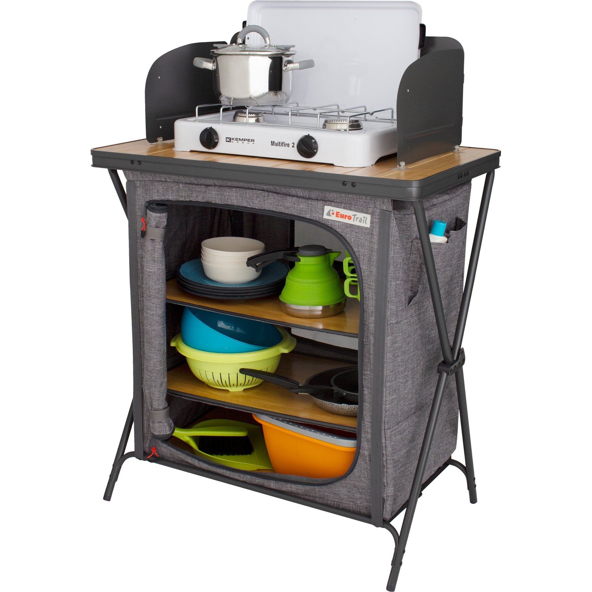 Campingschränke Nova, dunkelgrau, Lecce