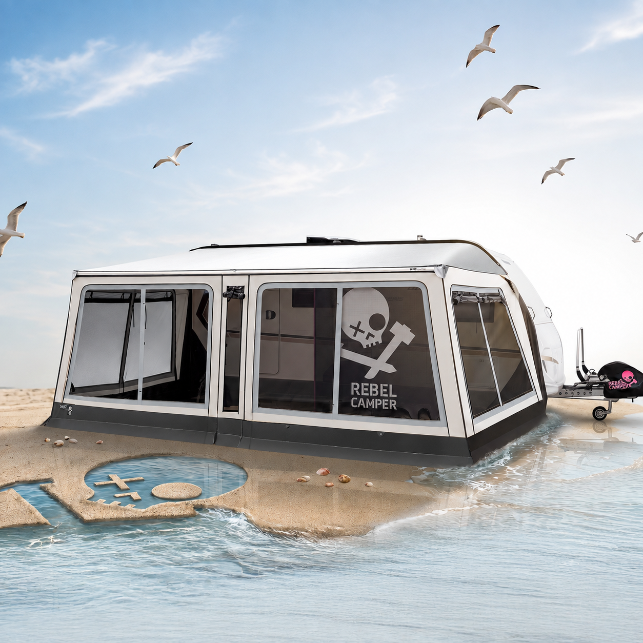WIGO REBELCAMPER Rolli Plus Ocean