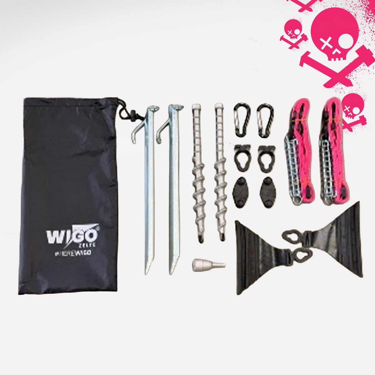 Rebelcamper Spanngurt-Set Pink