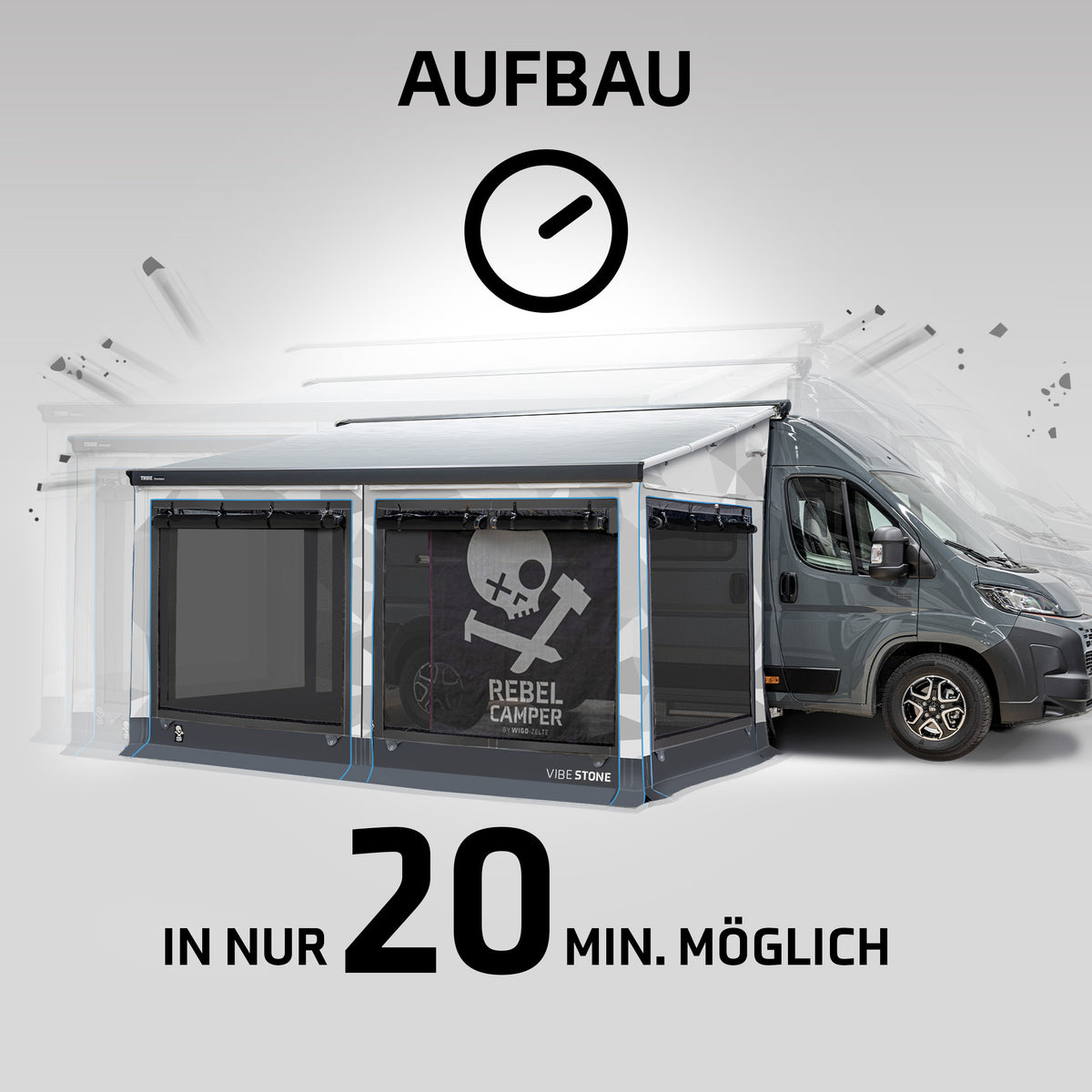 Rebelcamper VIBE Stone Markisenvorzelt Ansicht 3