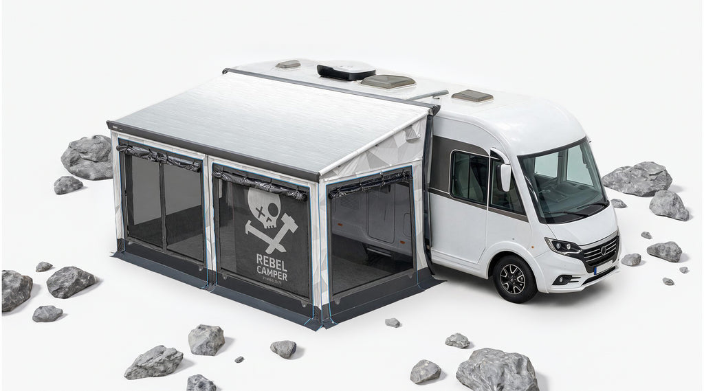 Rebelcamper Markisenvorzelt am Reisemobil