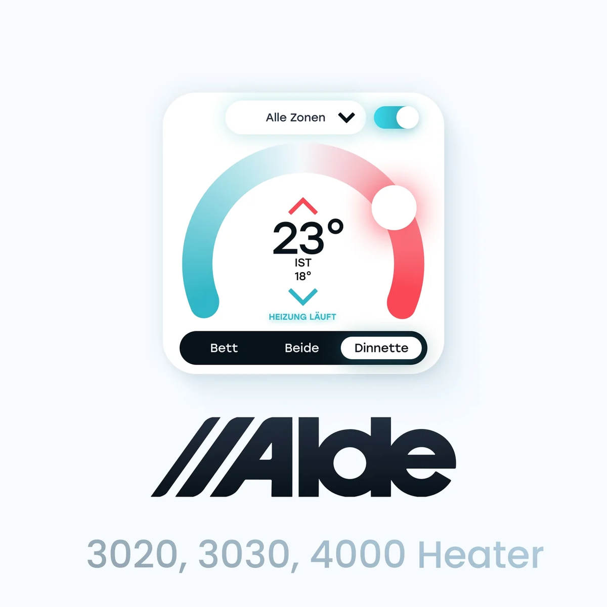 REVOTION App Widget für Alde Heizung