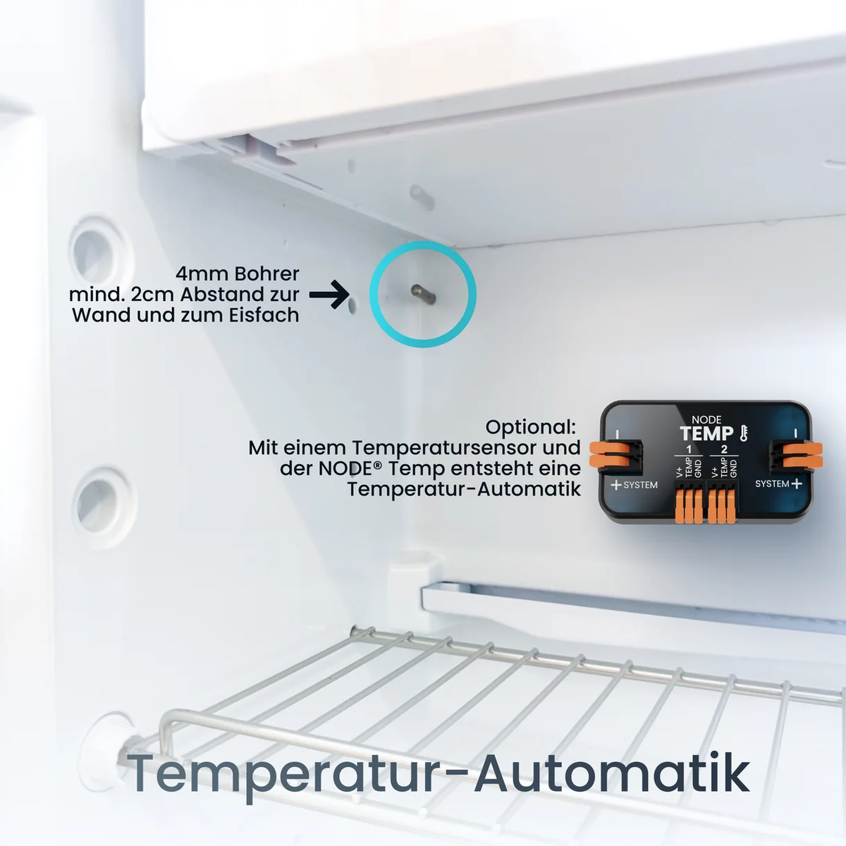 REVOTION NODE Temp Temperatur-Automatik im Dometic Kühlschrank