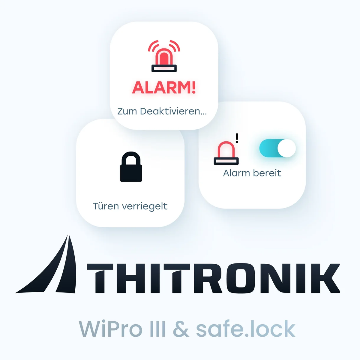 REVOTION App Alarm- und Verriegelungsstatus für THITRONIK