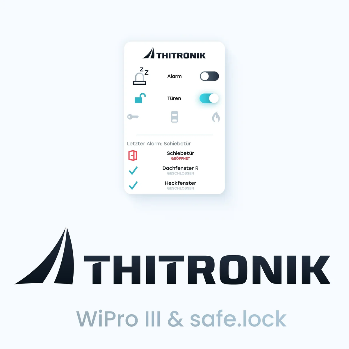REVOTION App Steuerung für THITRONIK WiPro III und safe.lock