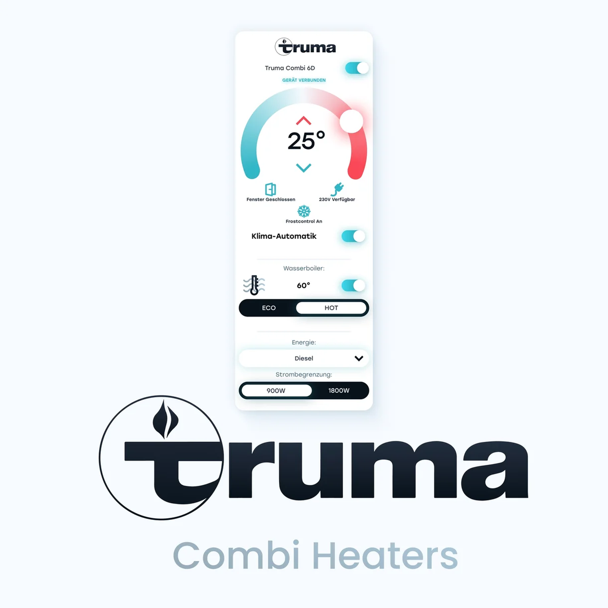 REVOTION App Steuerung für Truma Combi