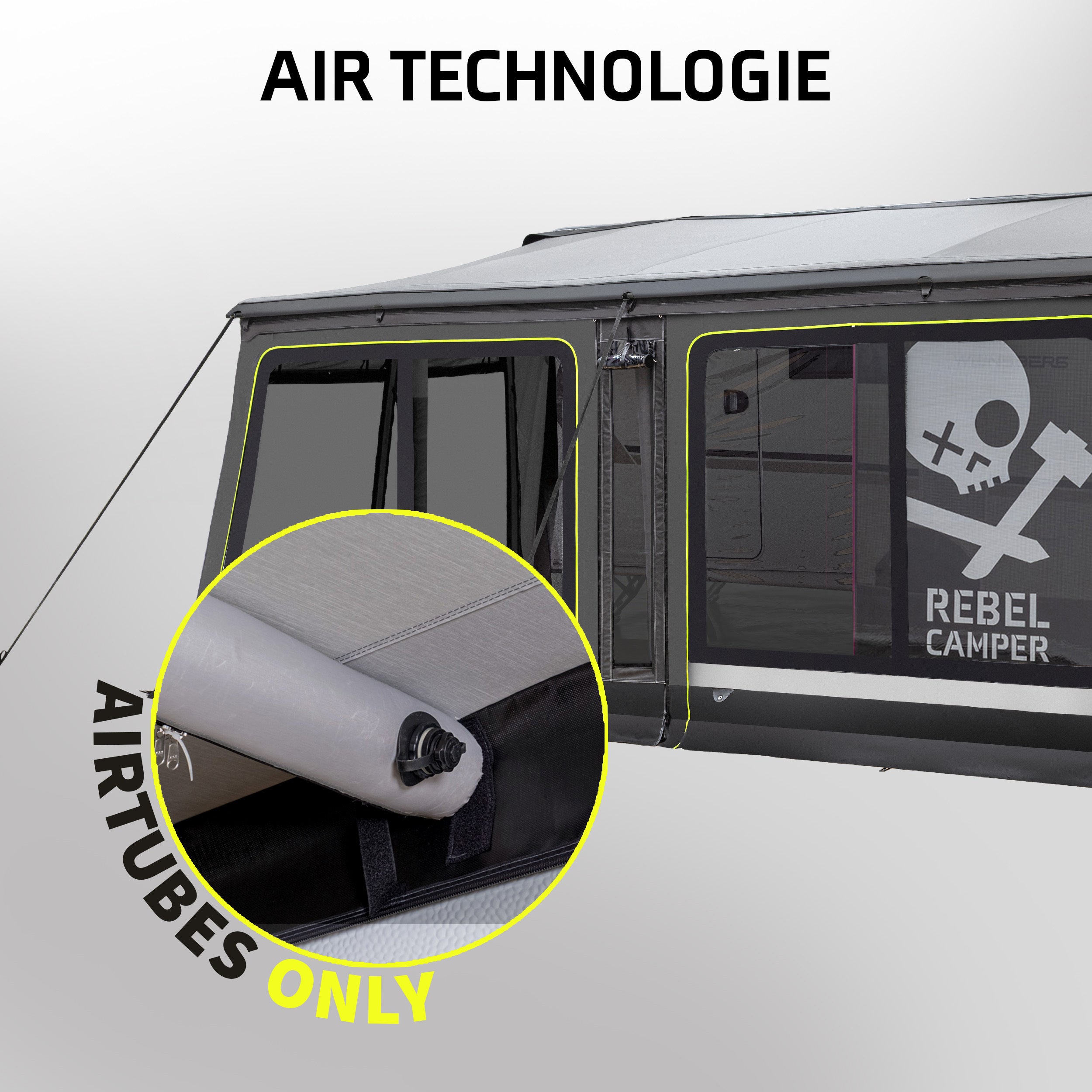 WIGO REBELCAMPER ROLLI PLUS ZERO AIR LIME